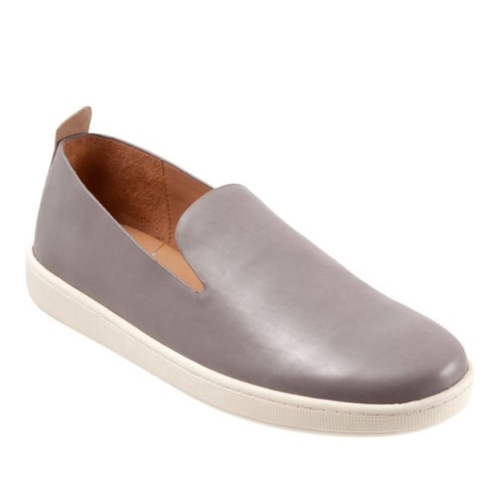 SAVA Nell‎ Flat Italian Leather Slip on Shoe, Size 11.5/12, Euro 42, Gray, NWT